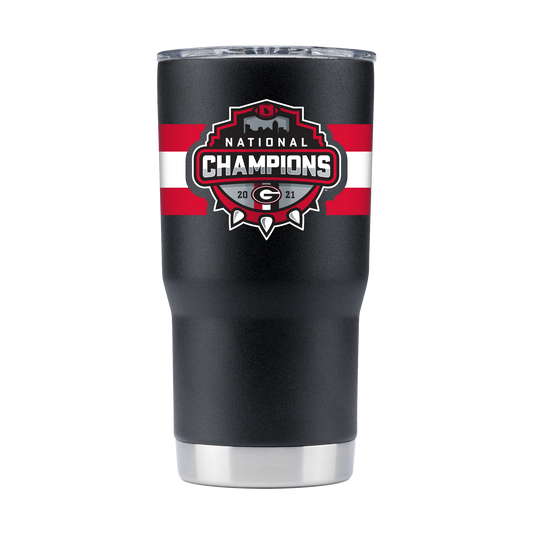 Georgia 20oz National Champs  Black Tumbler