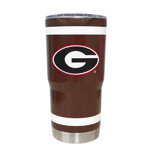Georgia 20oz Football Textured Tumbler