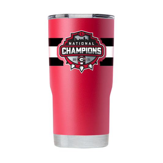 Georgia 20oz National Champs  Red Tumbler