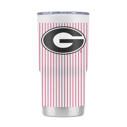 Georgia 20oz Pinstripe Baseball Tumbler