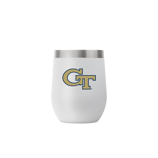 Georgia Tech 12oz Stemless Light Gray Tumbler