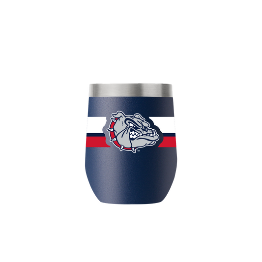 Gonzaga 12oz Stemless Navy Tumbler