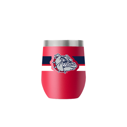 Gonzaga 12oz Stemless Red Tumbler