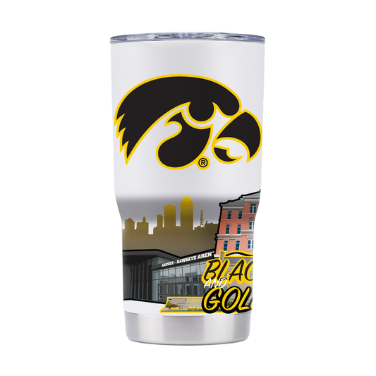 Iowa 20oz Campus Icons Tumbler