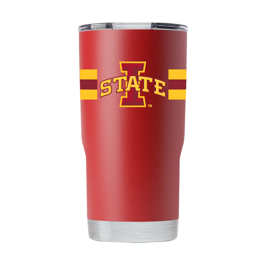 Iowa State 20oz Tumbler with Stripes