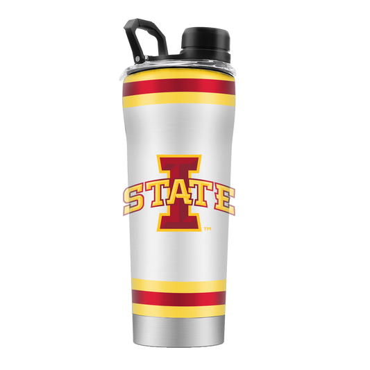 Iowa State Striped Stainless Steel Shaker