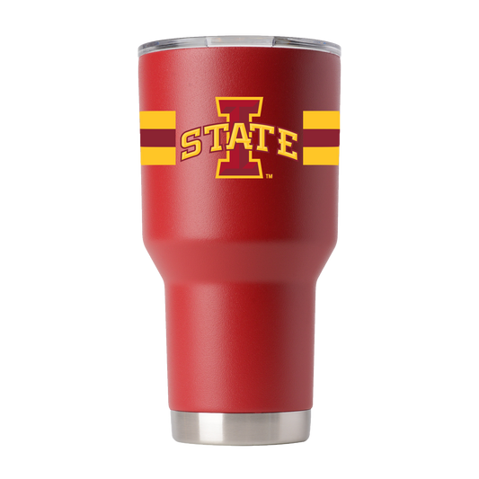 Iowa State 30oz Tumbler with Stripes