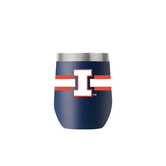 Illinois 12oz Stemless Navy Tumbler