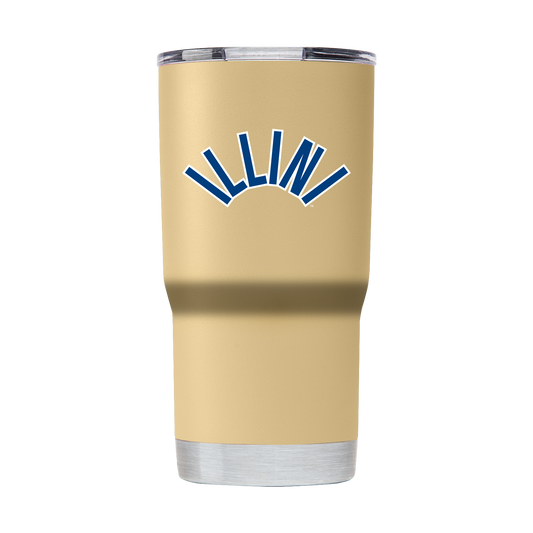 Illinois College Vault 20oz Gold Tumbler