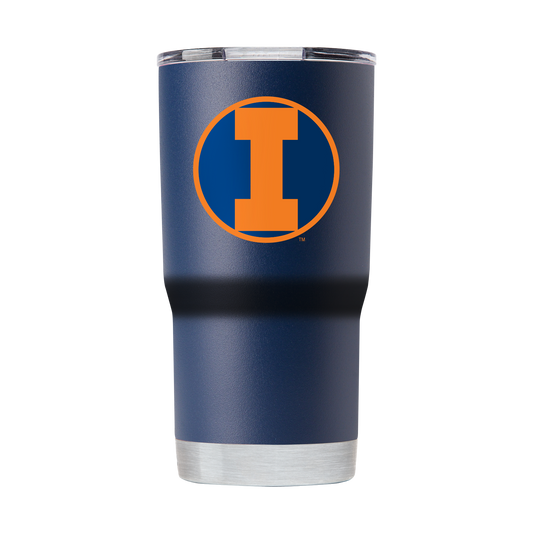 Illinois College Vault 20oz Navy Tumbler