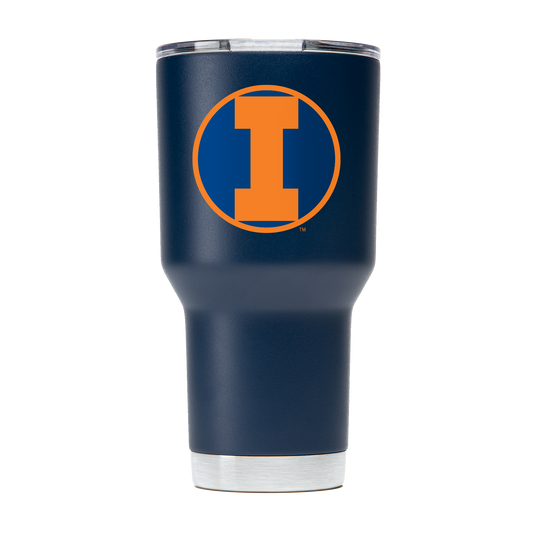 Illinois College Vault 30oz Navy Tumbler