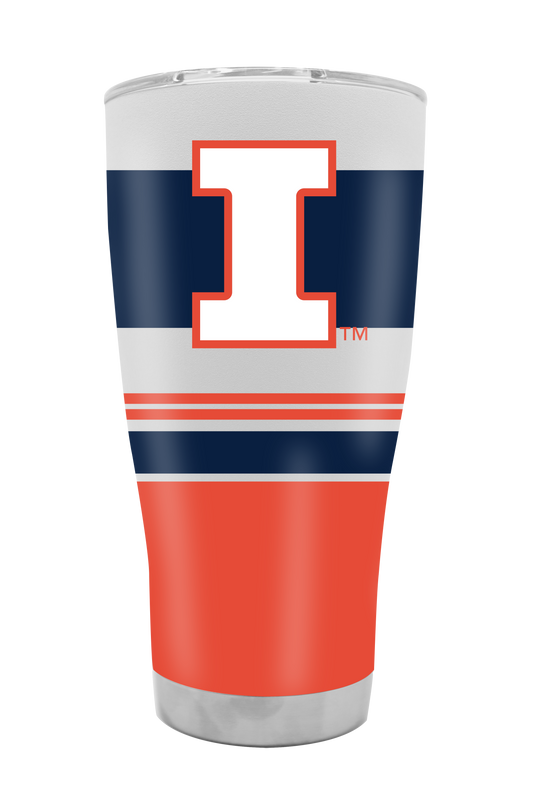 Illinois 30oz Stripe Tumbler