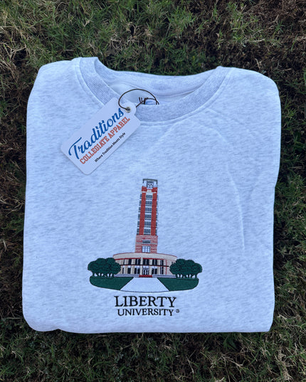 Liberty University Crewneck - Heather Grey