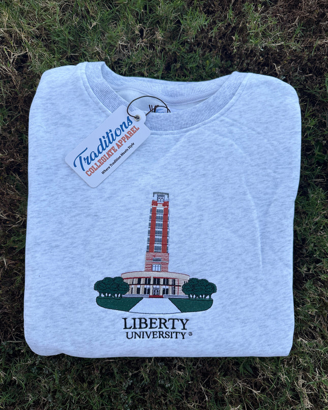 Liberty University Crewneck - Heather Grey