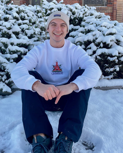 Clemson University Crewneck - White