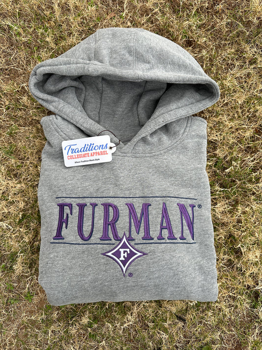 Official Furman Oversized Hoodie (Grey)