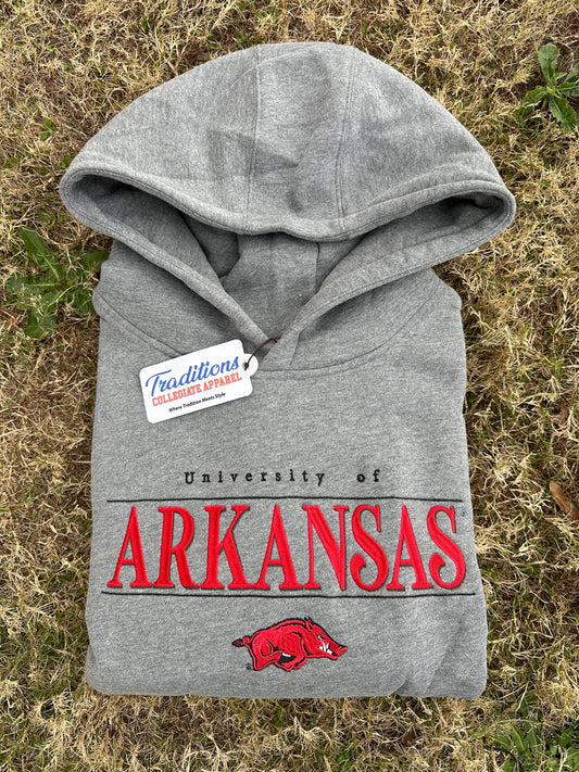 Official Arkansas Oversized Hoodie (Grey)