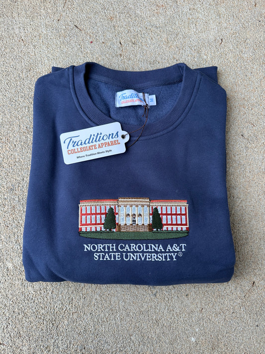 Official NC A&T Crewneck (Navy)