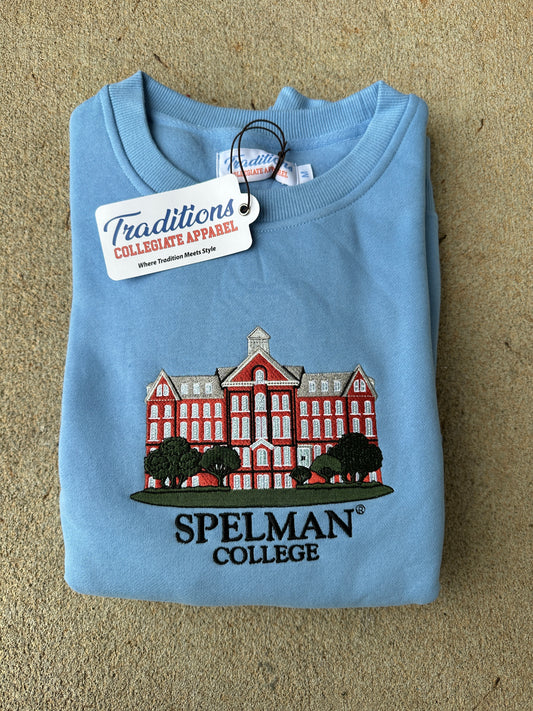 Official Spelman Crewneck (Light Blue)