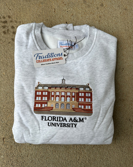 Florida A&M Crewneck - Heather Grey