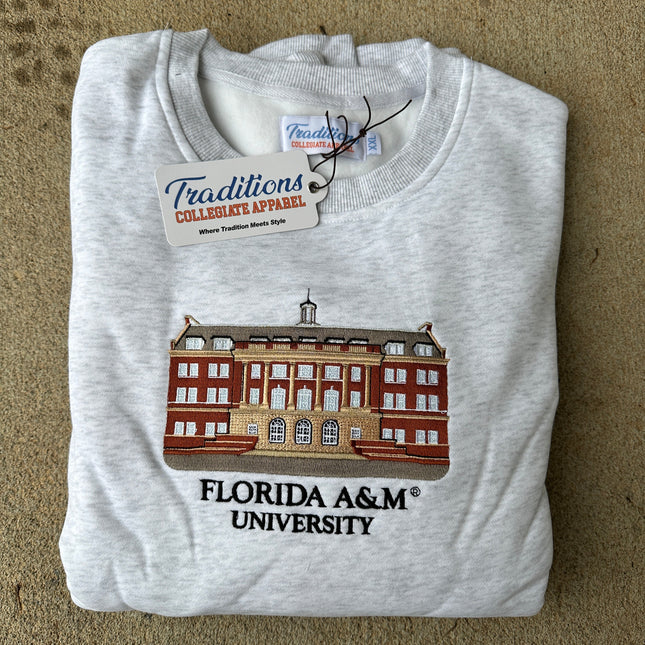 Florida A&M Crewneck - Heather Grey