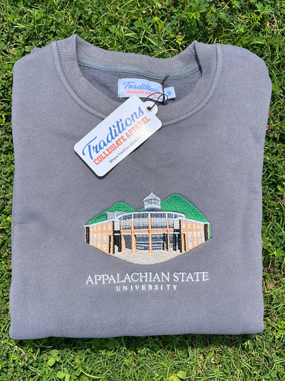 Official Appalachian State University Crewneck (Stone Grey)