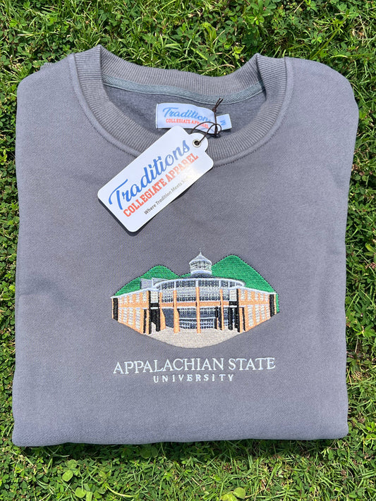 Official Appalachian State University Crewneck (Stone Grey)
