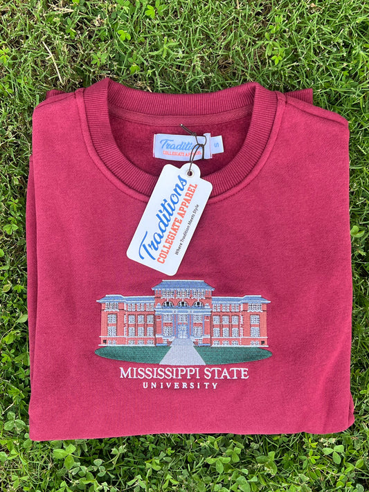 Official Mississippi State Crewneck (Maroon)