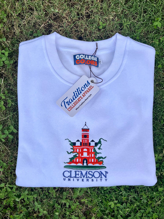 Official Clemson University Crewneck (White)