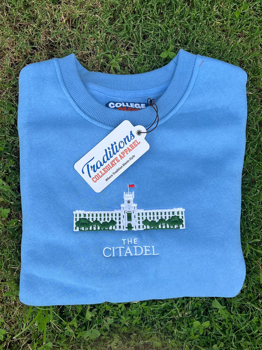 Official The Citadel Crewneck (Light Blue)