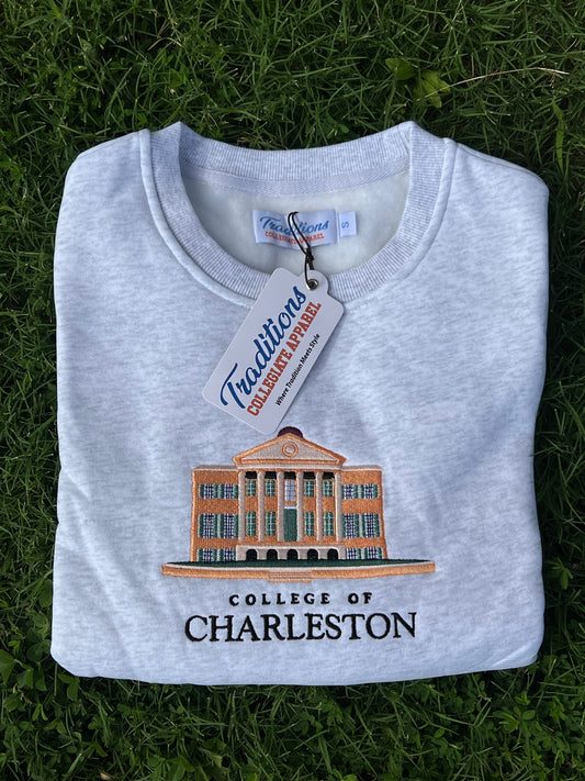 Official College of Charleston Crewneck (Heather Grey)