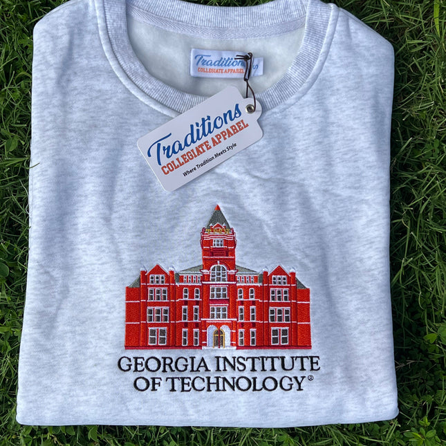 Georgia Tech Crewneck - Heather Gray