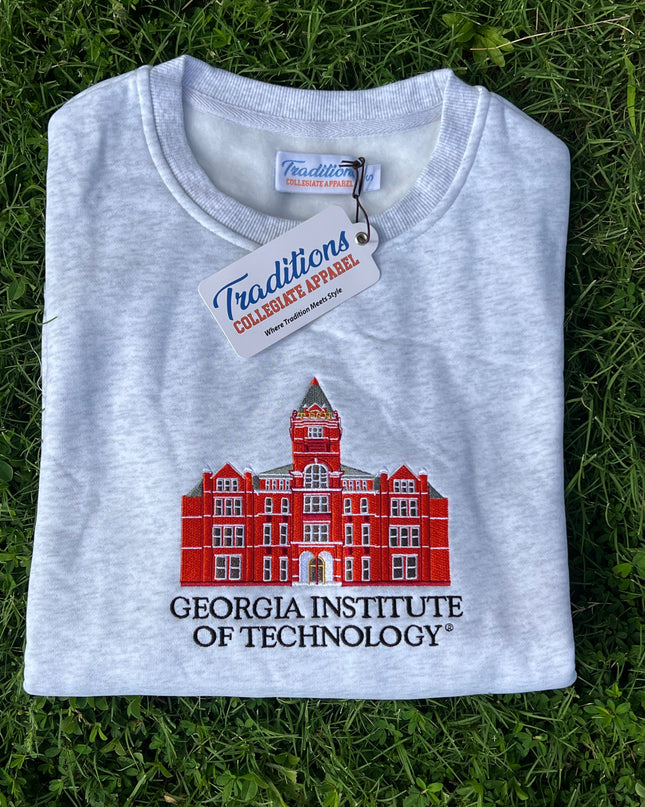 Georgia Tech Crewneck - Heather Gray