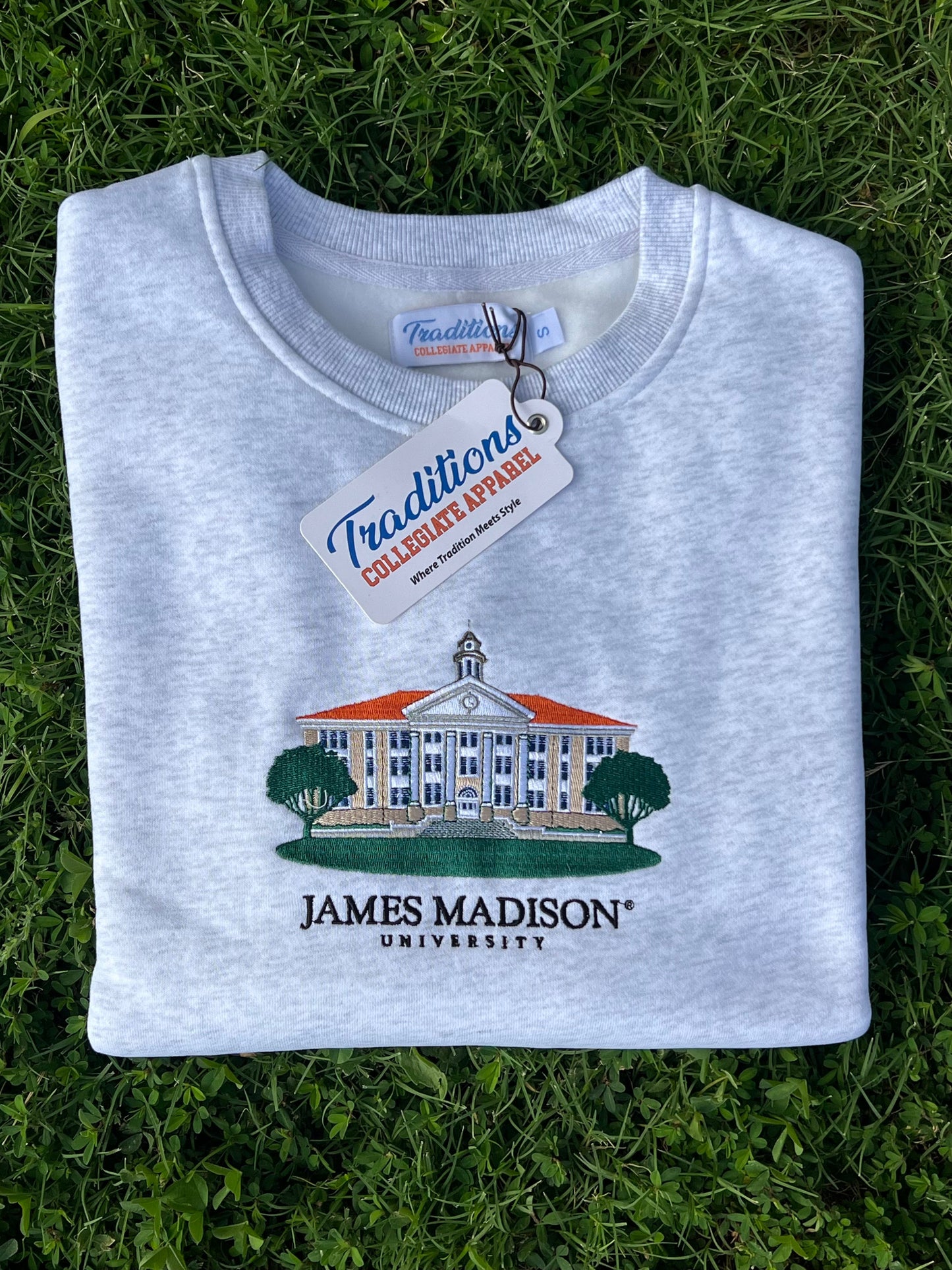 Official James Madison Crewneck (Heather Grey)