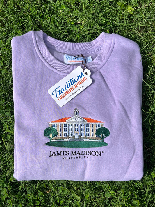 Official James Madison Crewneck (Lavender)