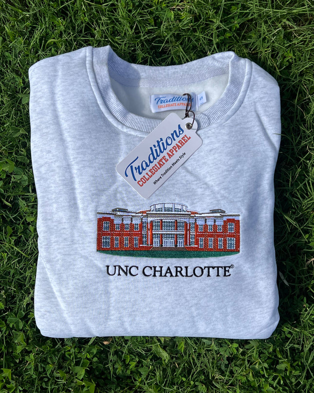 UNC Charlotte Crewneck - Heather Gray