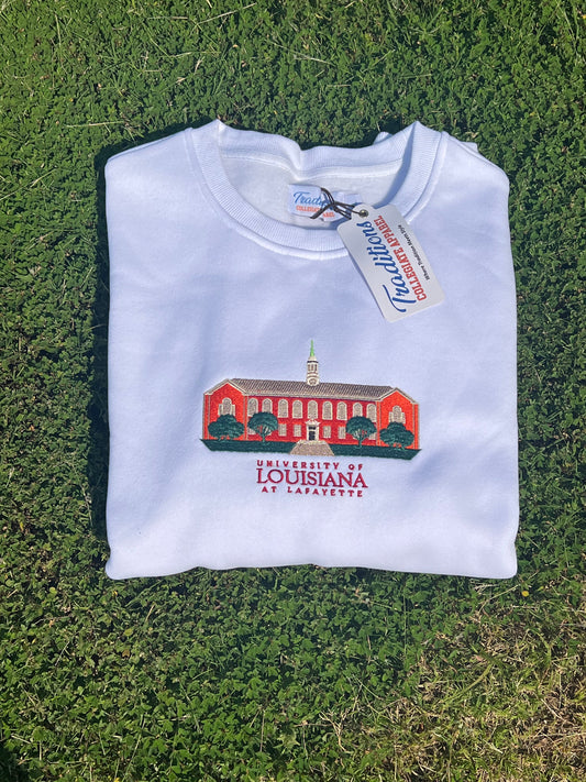 Official Louisiana Lafayette Crewneck (Grey)