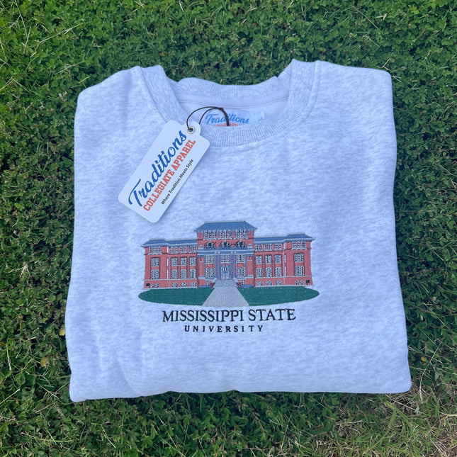 Mississippi State Crewneck - Heather Gray