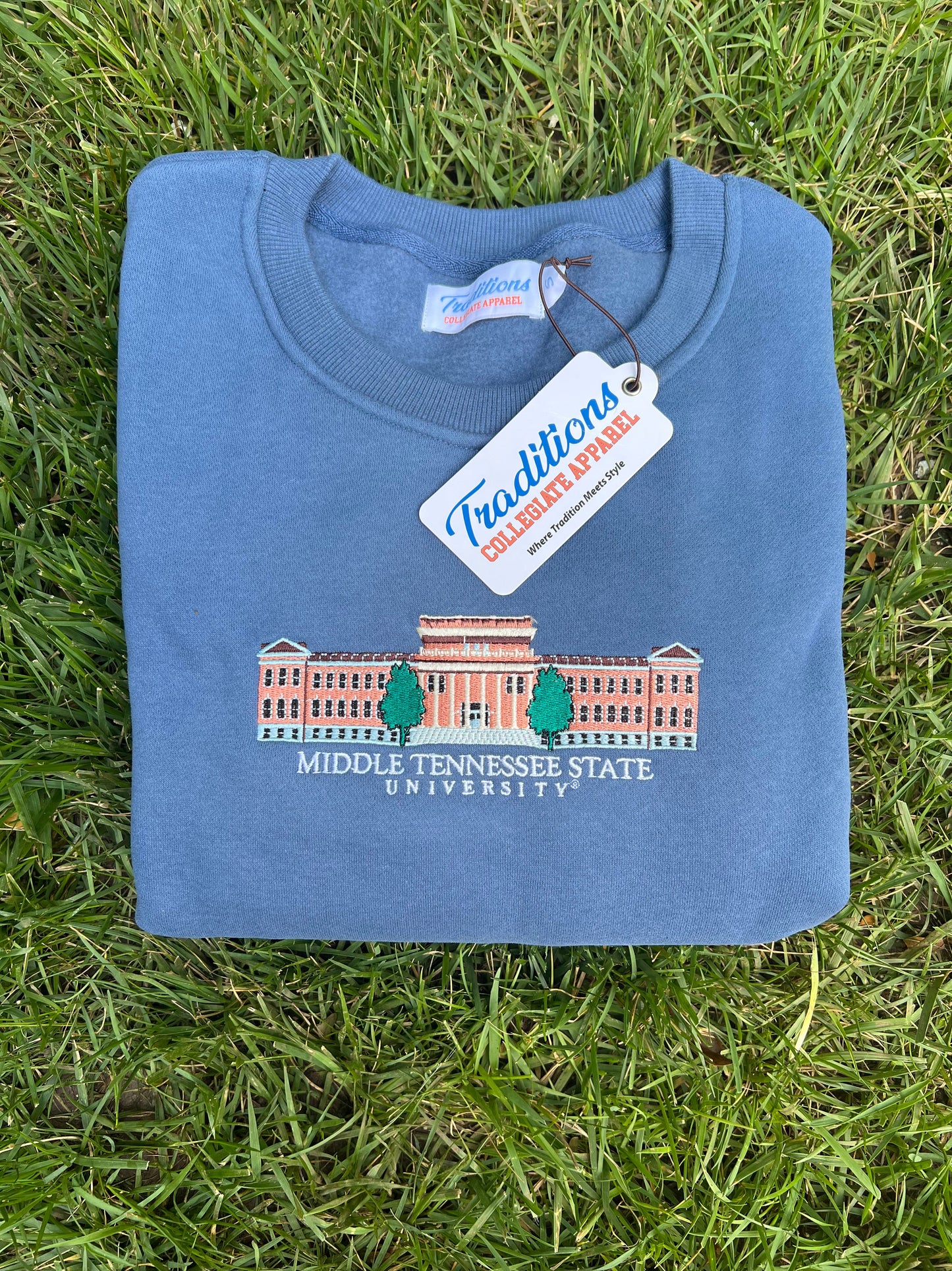 Official Middle Tennessee State University Crewneck (Light Blue)