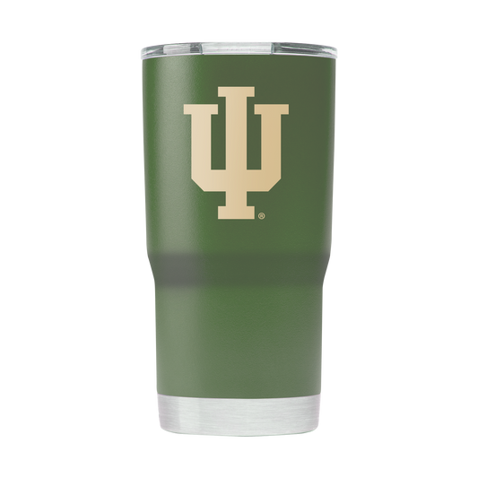 Indiana 20oz Olive Green Tumbler - American Flag Design