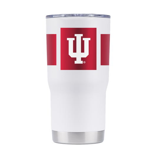 Indiana 20oz White Stripe Tumbler