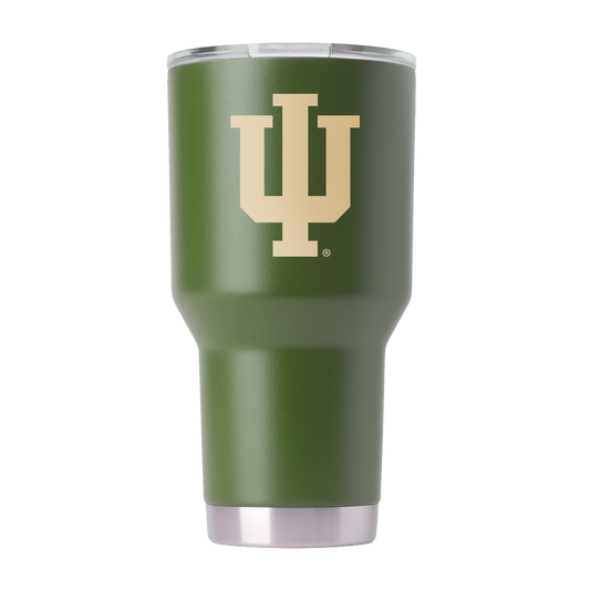 Indiana 30oz Olive Green Tumbler - American Flag Design