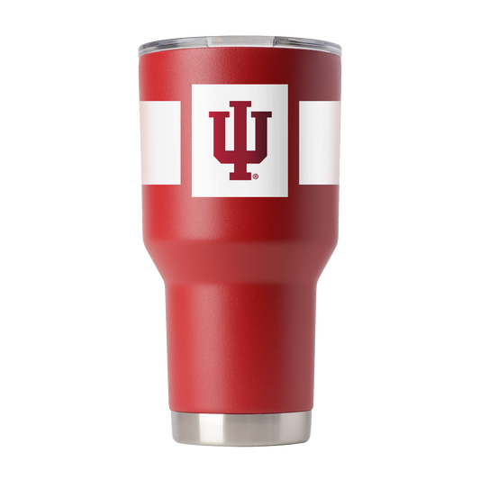 Indiana 30oz Crimson Stripe Tumbler