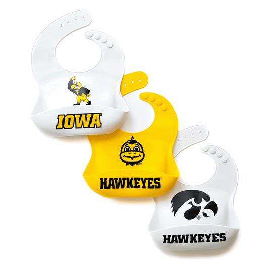 Iowa Hawkeyes Baby Bib 3-Pack