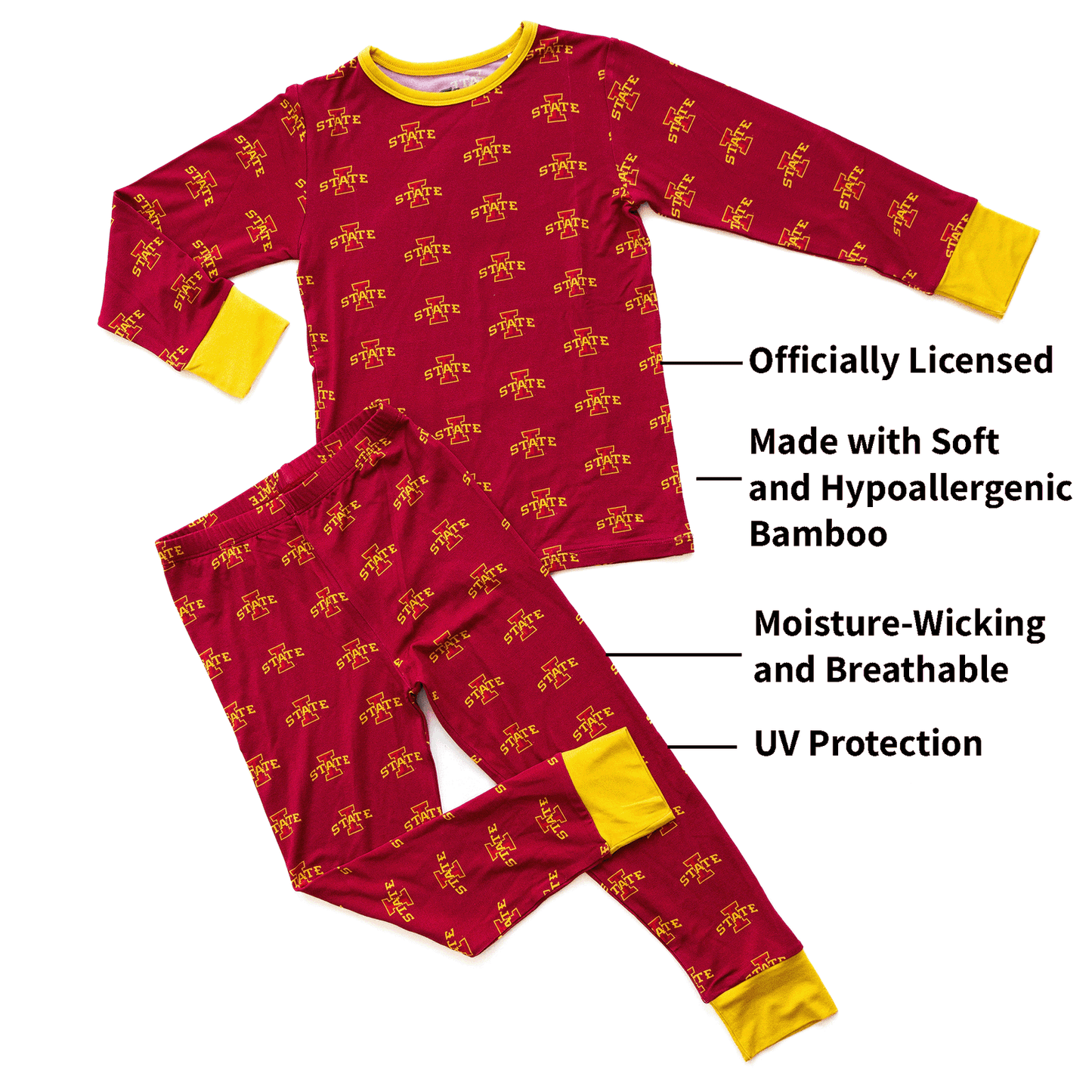 Iowa State Cyclones Two-Piece Pajama Set
