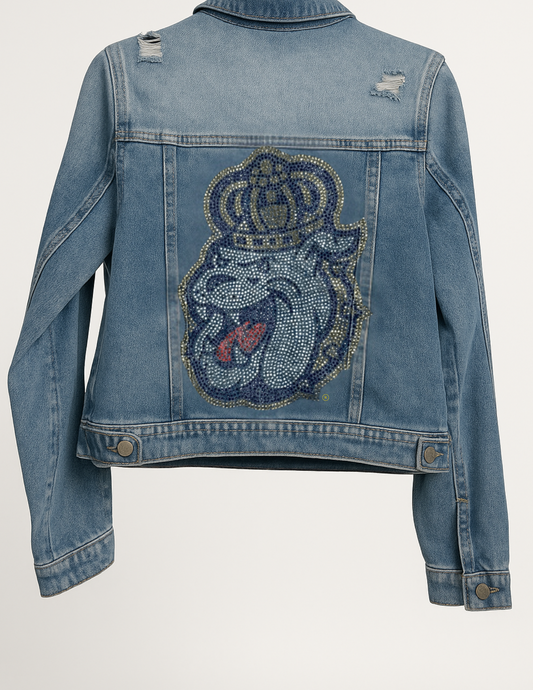 Licensed Game Day Jacket, Blue Denim, Crystal JMU Bulldog