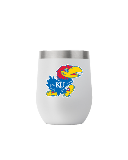 Kansas 12oz Stemless Light Gray Tumbler