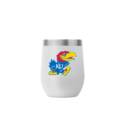 Kansas 12oz Stemless Light Gray Tumbler