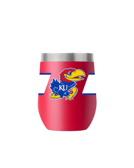 Kansas 12oz Stemless Red Tumbler