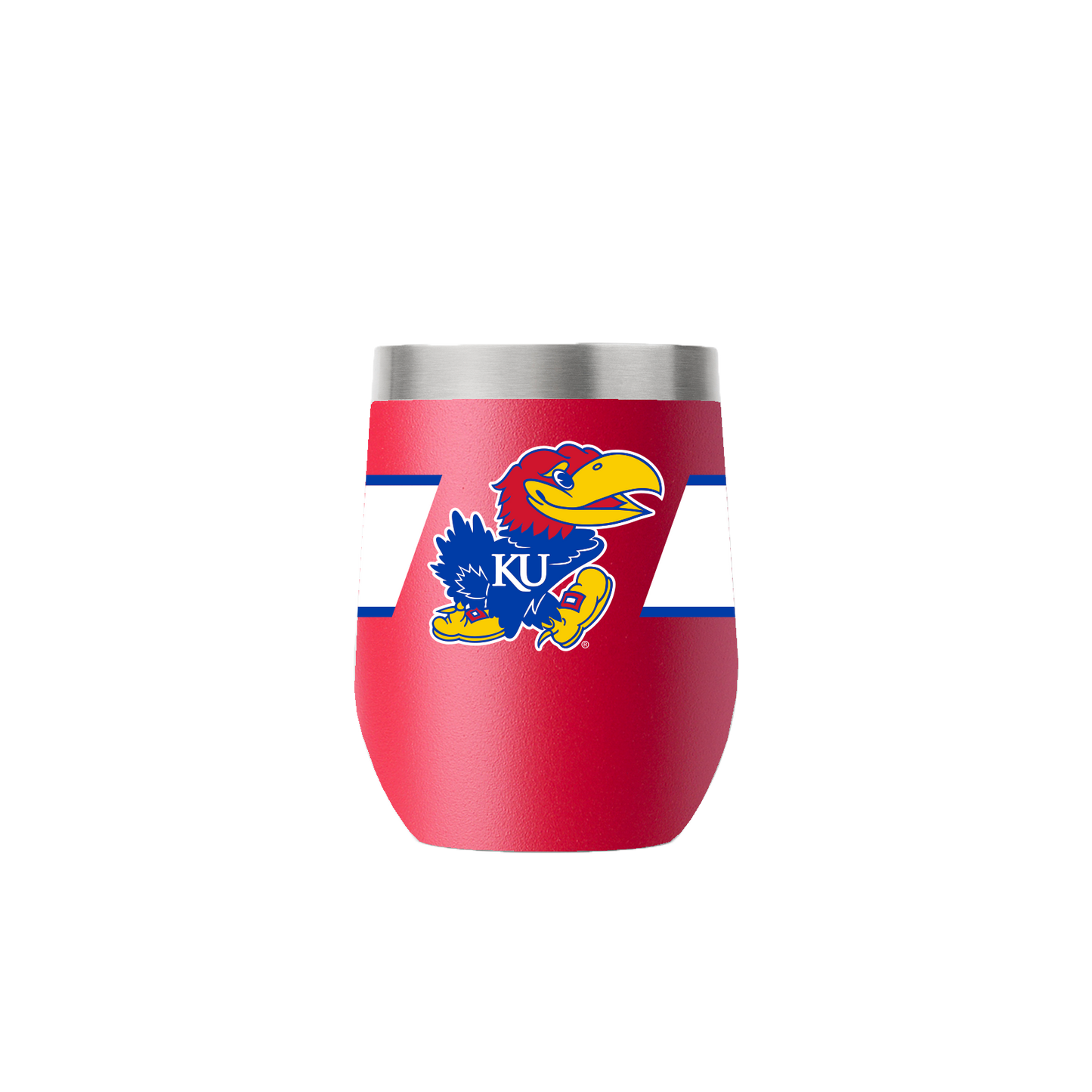 Kansas 12oz Stemless Red Tumbler